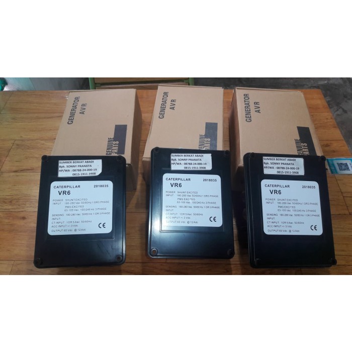 AVR VR6 AUTOMATIC VOLTAGE REGULATOR FOR CATERPILLAR GENERATOR GARANSI