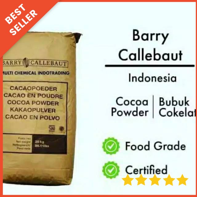 

Bubuk Coklat Murni Pure Cocoa Powder Barry Callebaut Repa 1 Kg