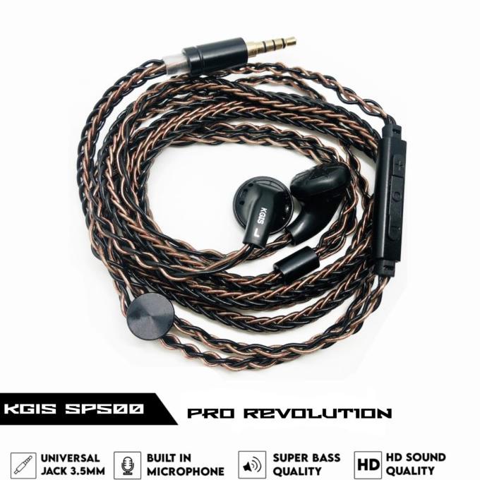 KGIS SP500 Pro Revolution High End Earphone HiFi Headset Rich Details