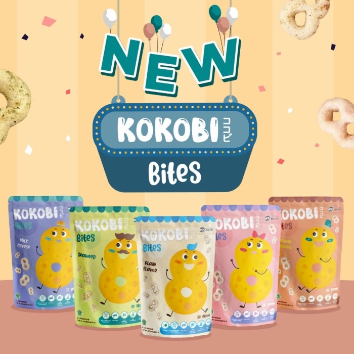 

Kokobi Bites Strawberry - Snack Sehat Anak Bayi