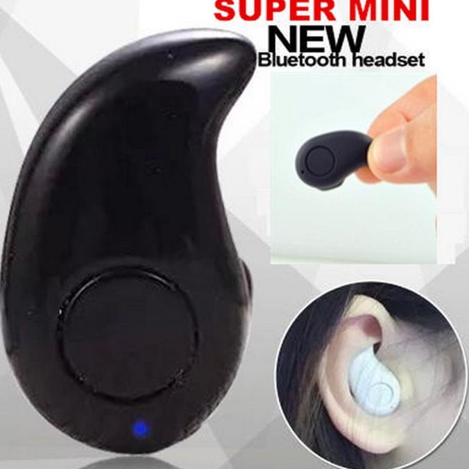 Headset Bluetooth Terkecil Multifungsi + Mic u/ Musik,