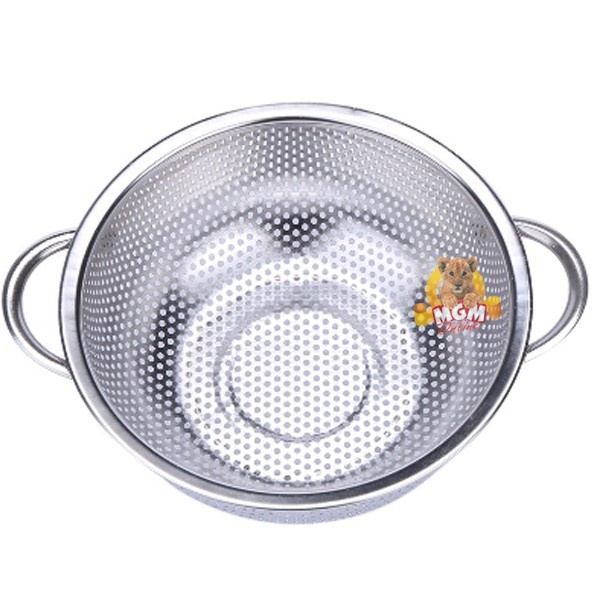

Baskom Cuci Sayur Buah Mie Baskom Saringan Stainless 26Cm