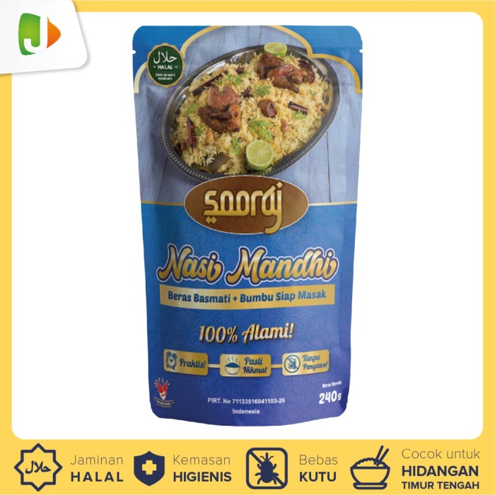 

Sooraj Nasi Mandhi Instant 240Gr Basmati+Bumbu Siap Masak-Halal