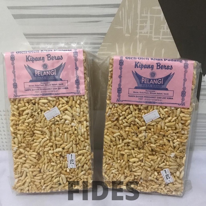 

Kipang Rasa Manis Merk - Pelangi +-150 Gr - Khas Padang - Enak