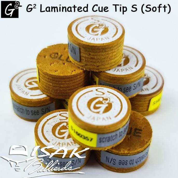 G2 Cue Tip S - Soft Japan Layer Pool Billiard Biliar Stick Tip Lapis
