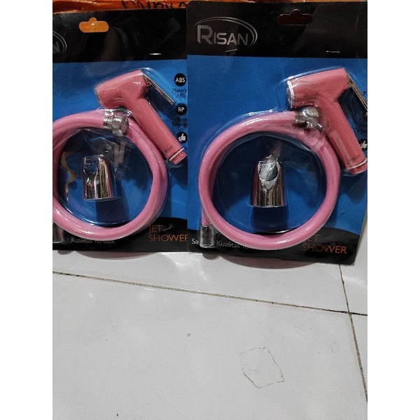 Jet waser toilet / toilet shower / shower bidet READY BIRU PINK KOSONG