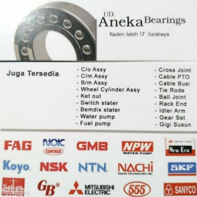 BEARING 6203 2RS C3 SKF 2RSC3 LAKER MOTOR TUTUP KARET 17X40X12