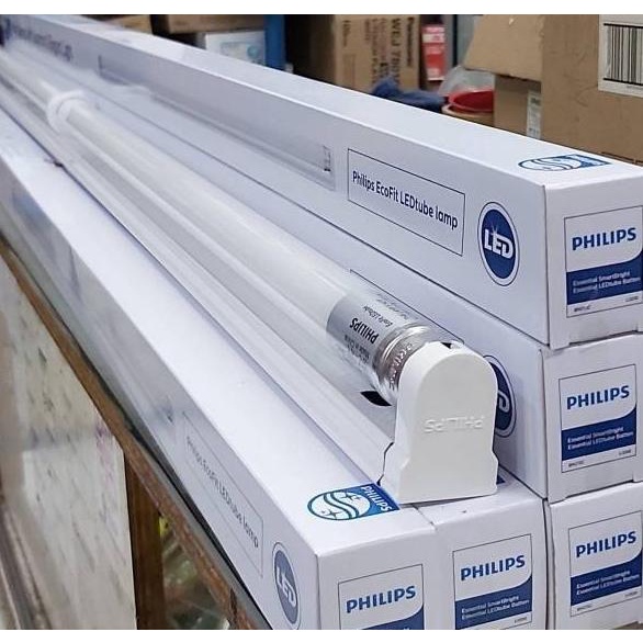 Lampu TL LED philips BN015 + Kap 16 Watt putih 6500K |Readystock
