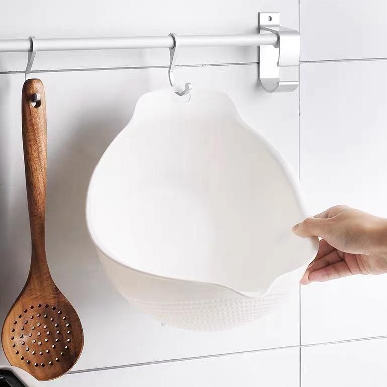 Big Sale Rice Cleaning Vegetables Basket / Baskom Saringan Cuci Beras Sayuran Buah Putih H400 Sale