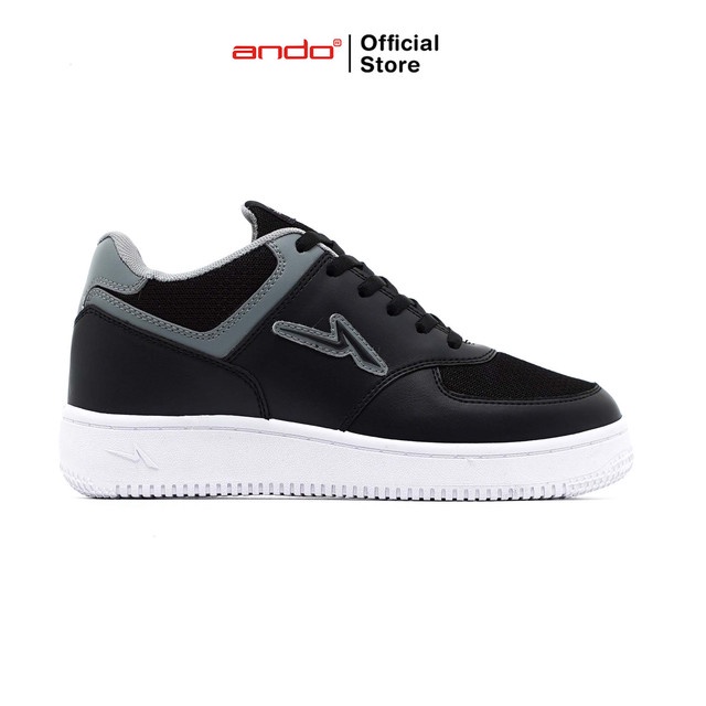 Ando Official Sepatu Sneakers Jini Wanita Dewasa - Hitam/Abu-Abu