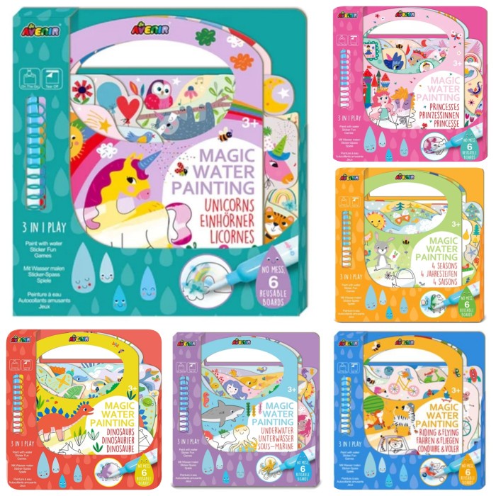 

Mainan Buku Edukasi Aktivitas Anak Avenir Magic Water Painting Melukis