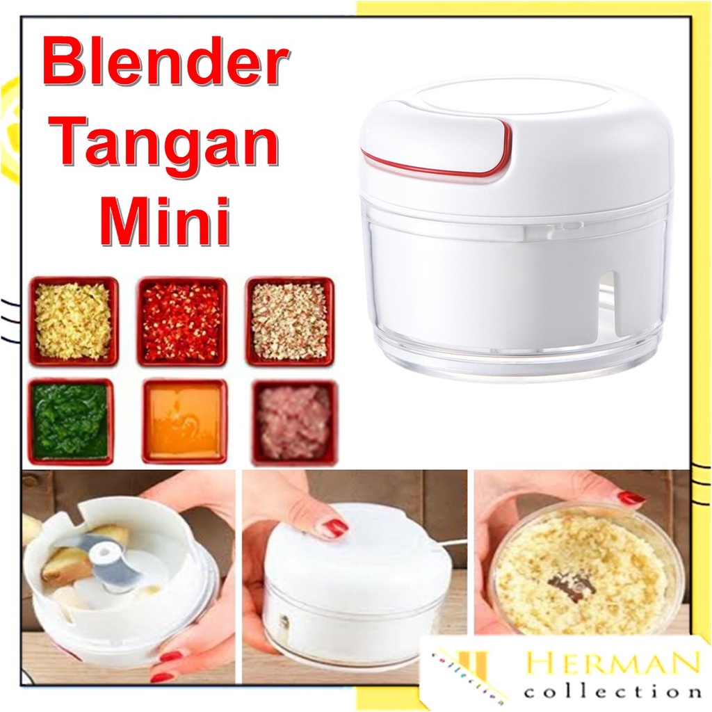 HC Blender Tangan Mini Speedy Chopper Tarik Penghancur Gilingan Bumbu Choper Serbaguna