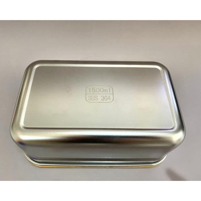 LUNCH BOX BENTO STAINLESS SUS304 / KOTAK MAKAN BEKAL STAINLESS 1500ML