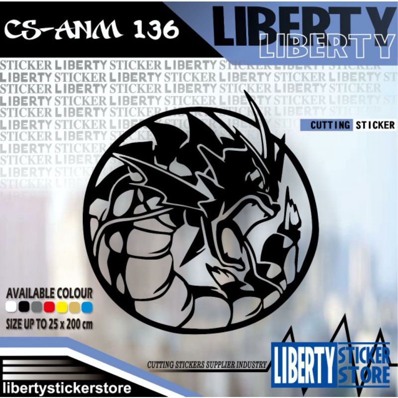 MEDIUM Cutting Sticker Gyarados | Cutting Stiker Gyarados | Cutting Sticker Pokemon Go | Cutting Sti