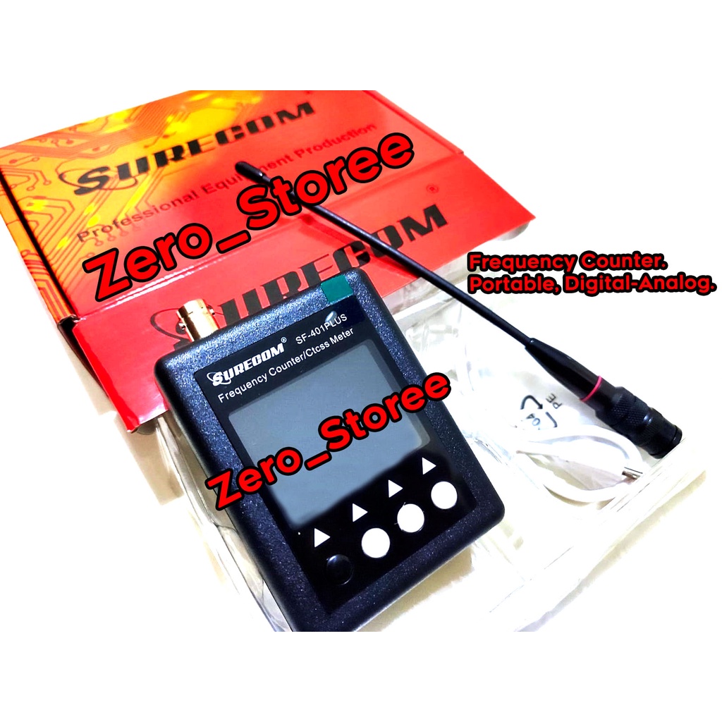 Frequency Counter Meter Frequensi HT RIG VHF UHF Portable SureCom Check CTCSS SF-401 Plus SF401 Sure