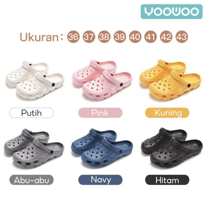 Sandal Anti-Slip Motif Lubang / Sandal Wanita / Sandal Rumah / Sandal