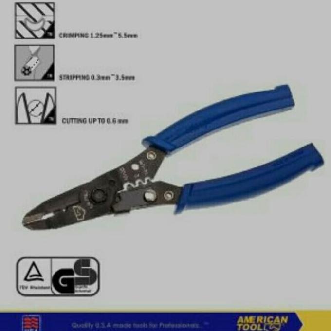 Tang multi fungsi crimping tools american tool potong kabel