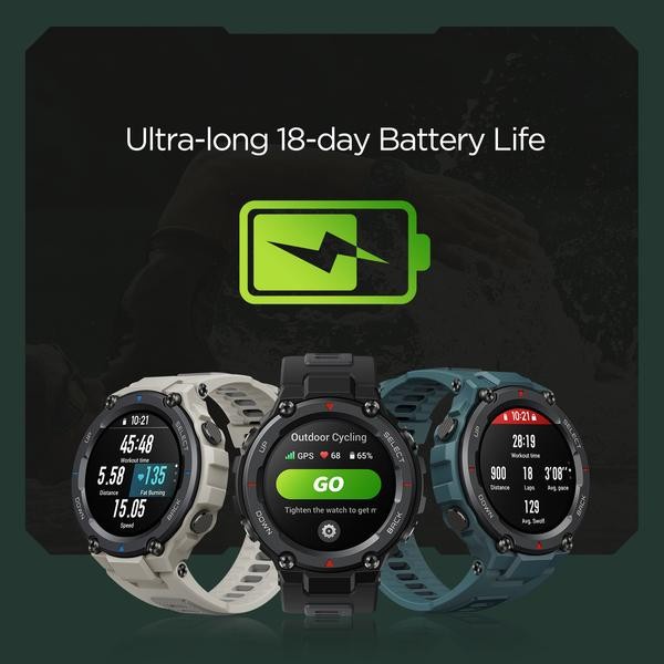 NEW AMAZFIT T-REX PRO SMARTWATCH WATER RESISTANCE GARANSI RESMI ORIGINAL TERBARU