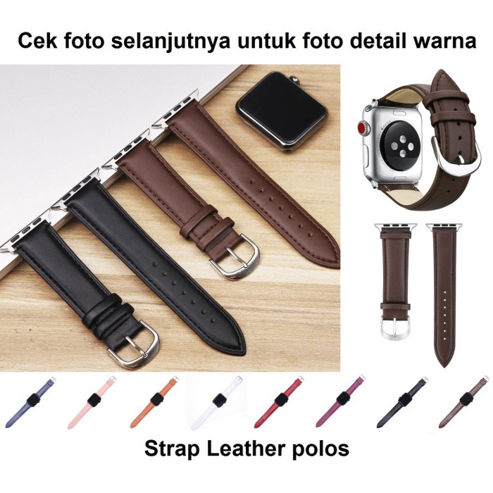 NEW APPLE WATCH IWATCH 42MM 42 MM LEATHER STRAP POLOS KULIT TALI BAND JAM ORIGINAL TERBARU