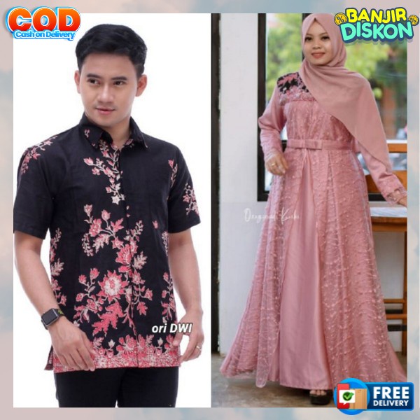 Ghames Copel Murah Bsju Sarimbit Keluarga Gsmis Couple Gamis Lebaran Terbaru Sragam Keluarga Stelan 
