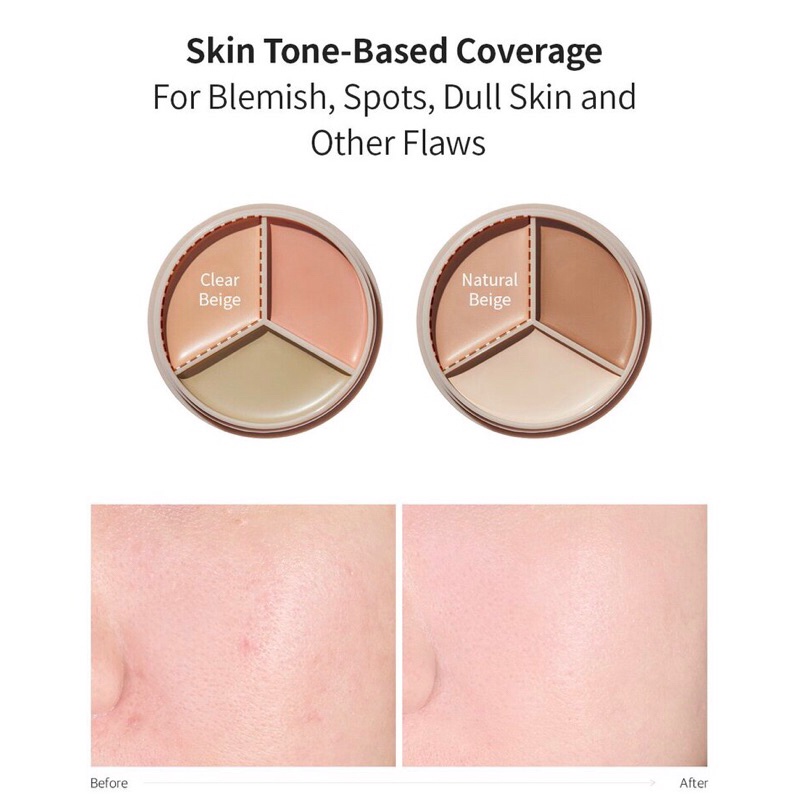 The Saem Cover Perfection Triple Pot Concealer