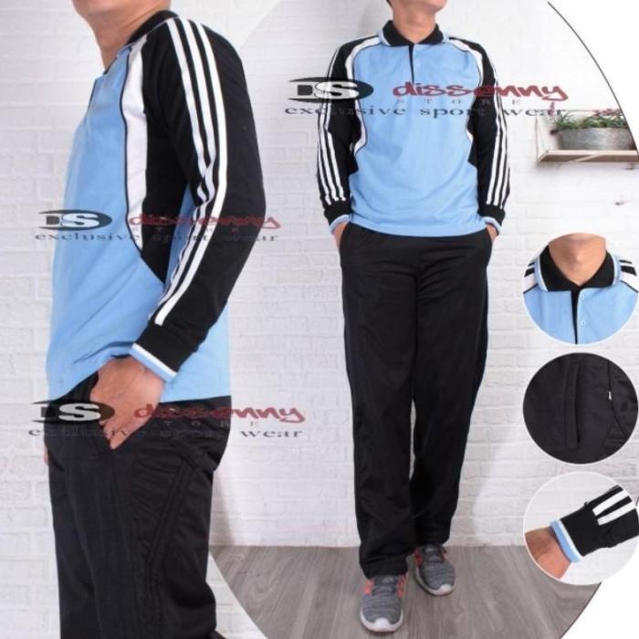 BAJU SET PAKAIAN OLAHRAGA WANITA PRIA LENGAN PAJANG / SETELAN SENAM