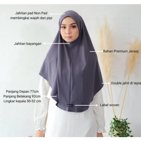 Naura Instant - Hijab Instant Jersey - Albata Hijab Berkualitas