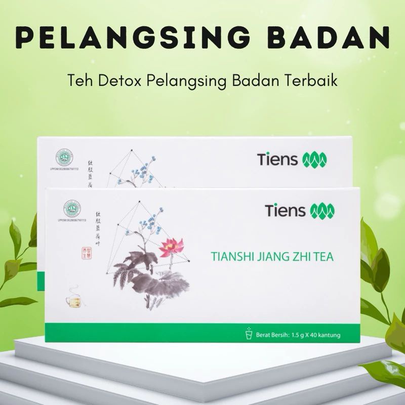 TIENS Tianshi Jiang ZHI Tea - Teh Hijau Tianshi Teh Detox Pelangsing Badan