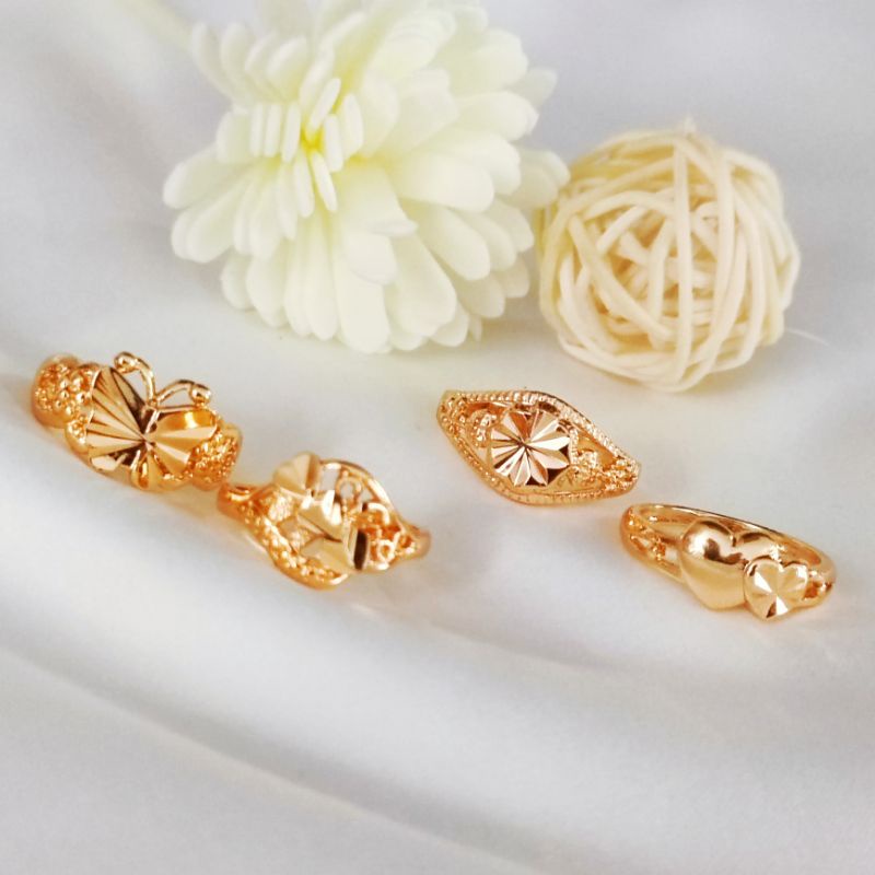 Cincin Xuping Wanita Model Simple Polos Terbaru