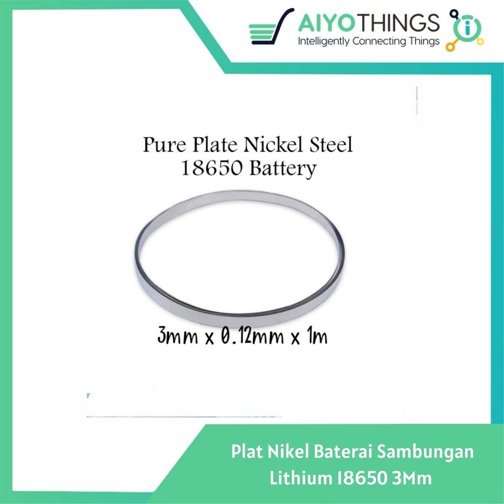 Plat Nikel Baterai Sambungan Lithium 18650 3Mm