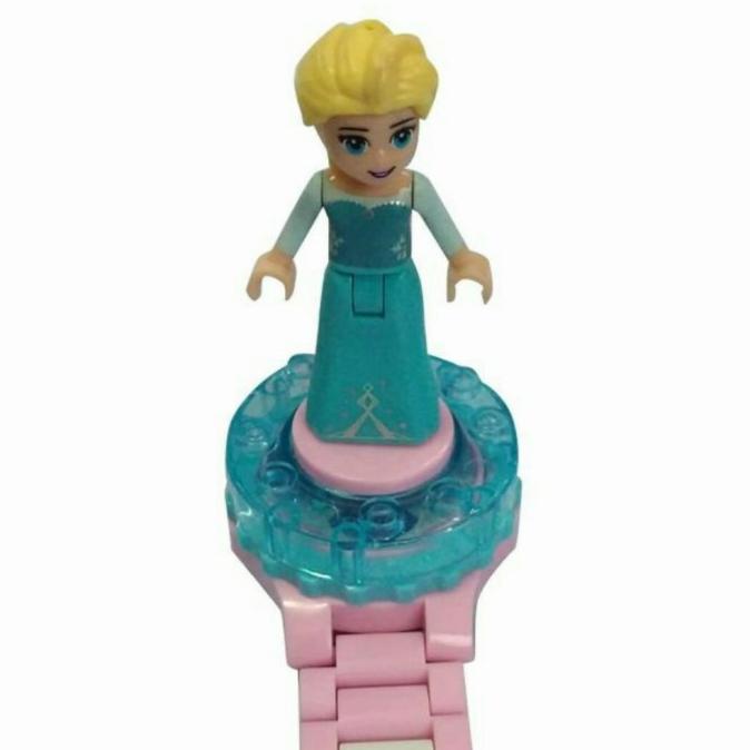 Berkualitas JAM TANGAN ANAK LEGO FROZEN ELSA MAINAN ANAK PEREMPUAN LEGO UNIK 