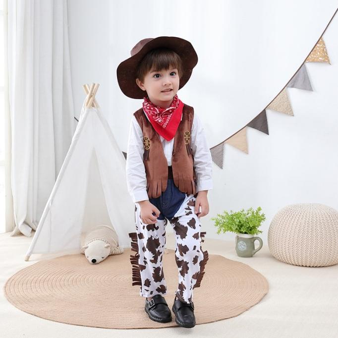 BAJU KOSTUM BAYI KOBOI / KOSTUM BABY COWBOY / BAJU KOBOI ANAK - ANAK