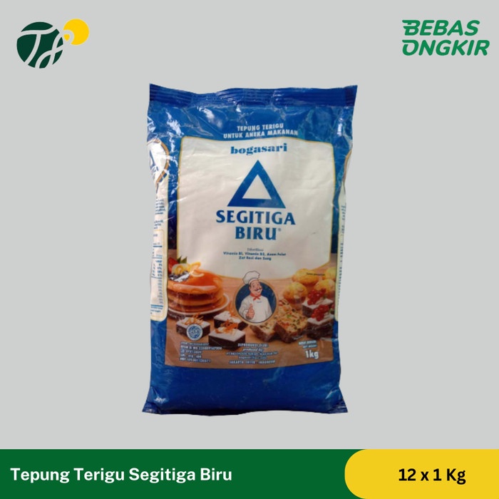 

Tepung Terigu Segitiga Biru Kemasan 1 Kg PER DUS