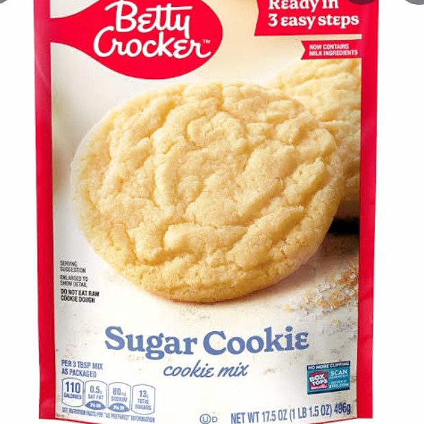 

Betty crocker sugar cookie mix 496 gr/premiks kue
