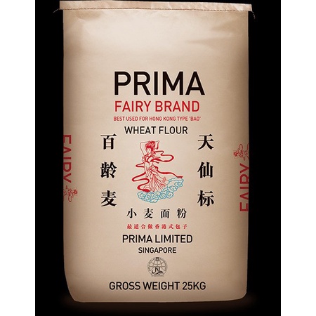 

TEPUNG HONGKONG PRIMA FAIRY BRAND / TEPUNG GANDUM - WHEAT FLOUR 25 KG