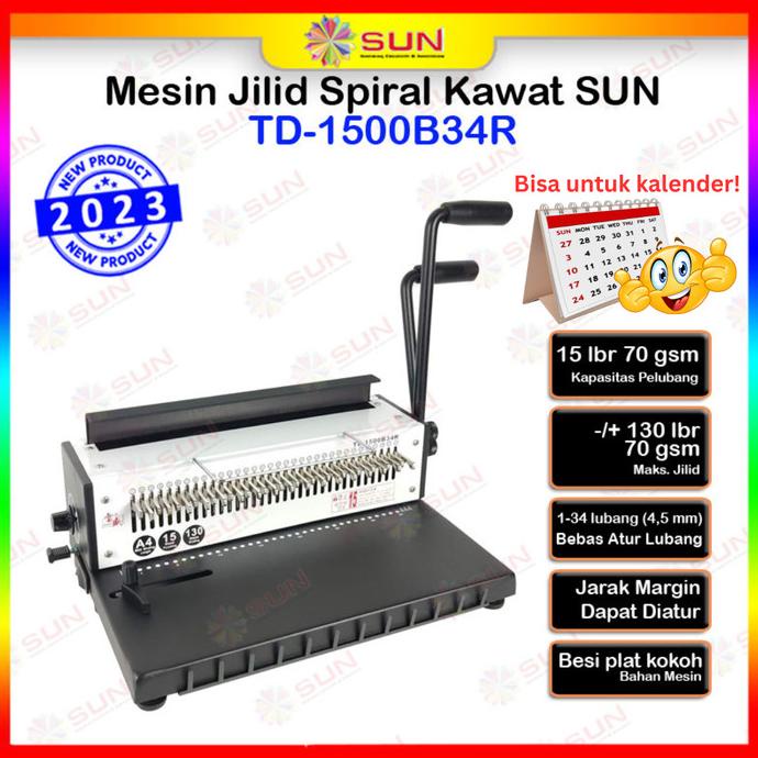 

TERBARU - Mesin Jilid Spiral Kawat A4 TD-1231