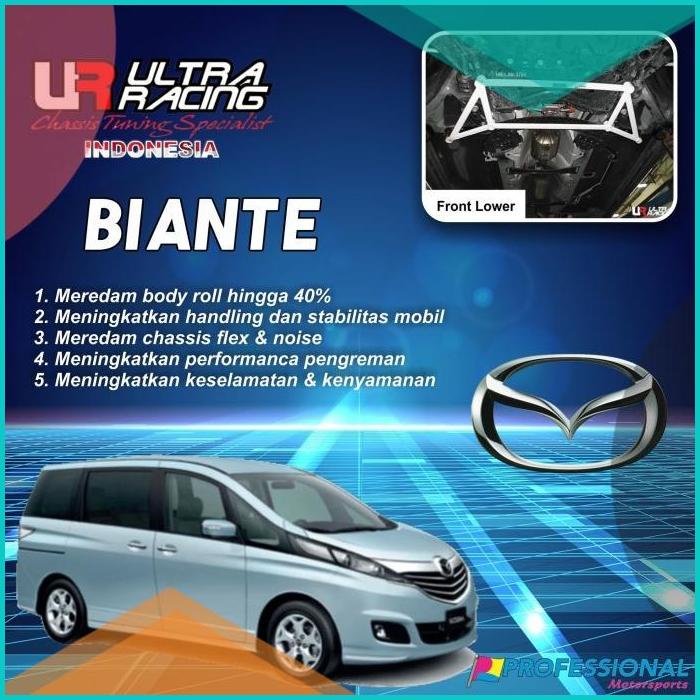 Aksesoris Stabiliser Strutbar ULTRA RACING Front lower Mazda Biante 16