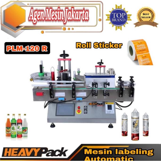 

(AGE) MESIN LABELING STICKER AUTOMATIC PRODUK BOTOL BULAT PLM-120R