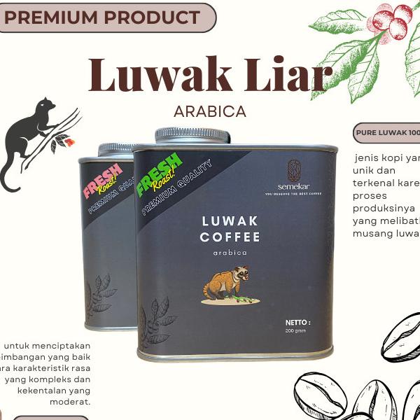 

Hitss!! Kopi Luwak Liar Arabica Coffee Specialty | Kaleng Can Hamper Gift kado