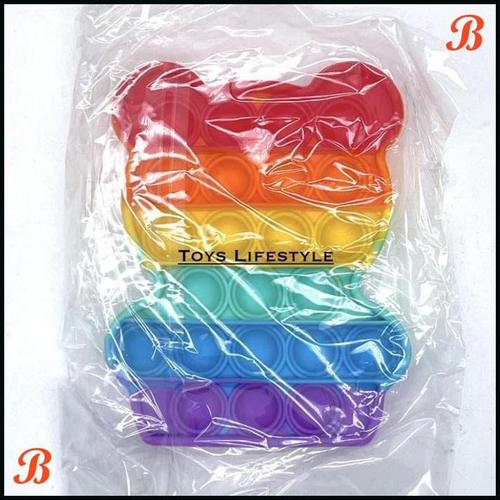 | TYS | MAINAN POP IT ANAK RAINBOW MULTICOLOR FIDGET TOY PUSH BUBBLE (MURAH)