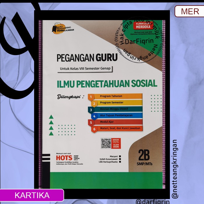Pegangan Guru IPS Kelas 8 Semester 2-SMP/MTs KURMER Kurikulum Merdeka-Kartika-HOTS-Maryani dkk
