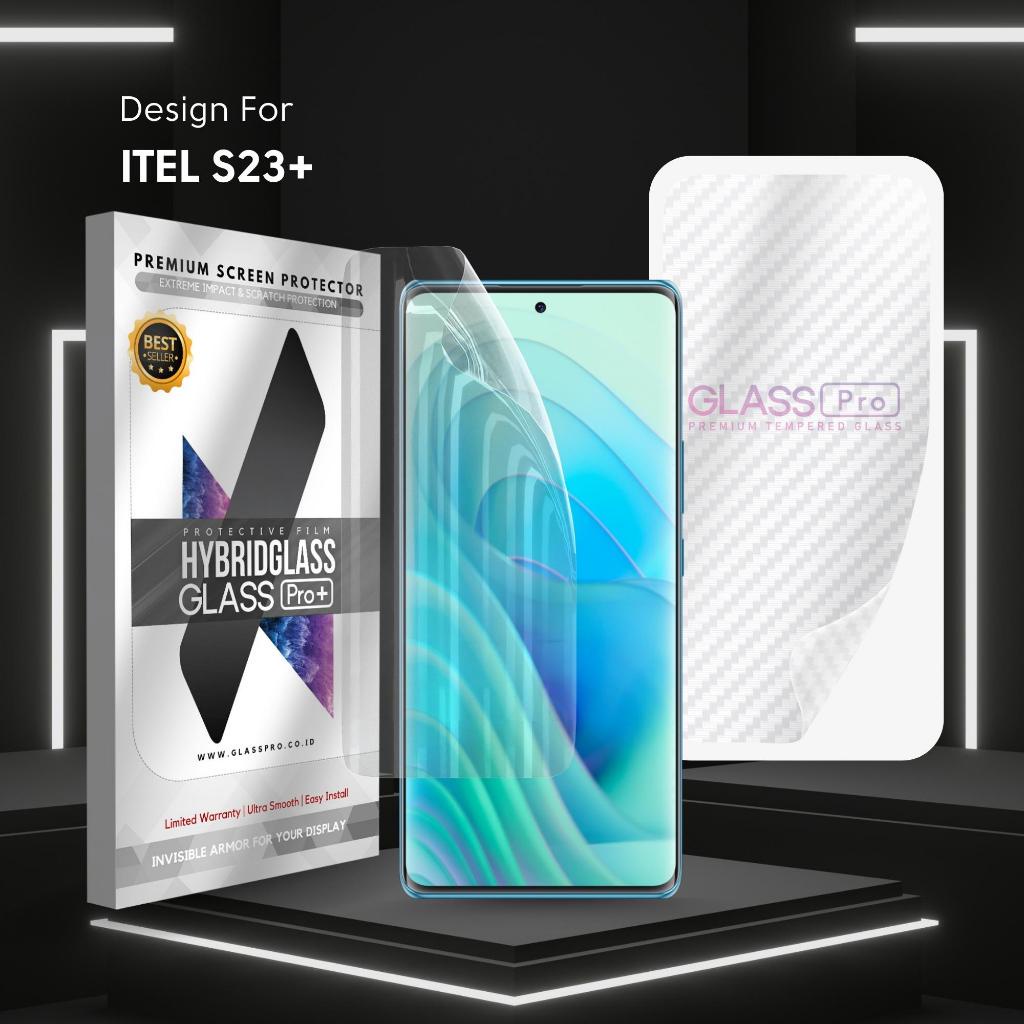 Hybrid Glass Premium Anti Gores Hydrogel itel S23+ S23 Plus Full Cover Screen Protector Glass Pro No