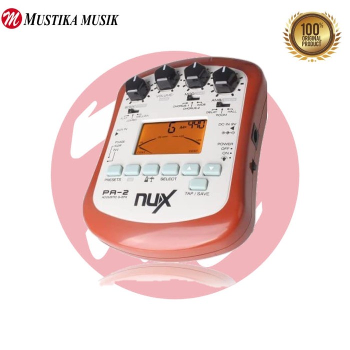 WIN- PORTABLE ACOUS GTR EFFECT PROCESSOR NUX PA-2