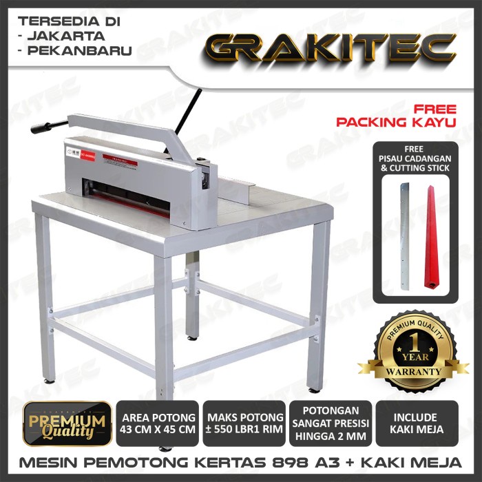 

Mesin Pemotong Kertas 898 A3 ( Upgrade Dari Seri 888 ) + Kaki Meja