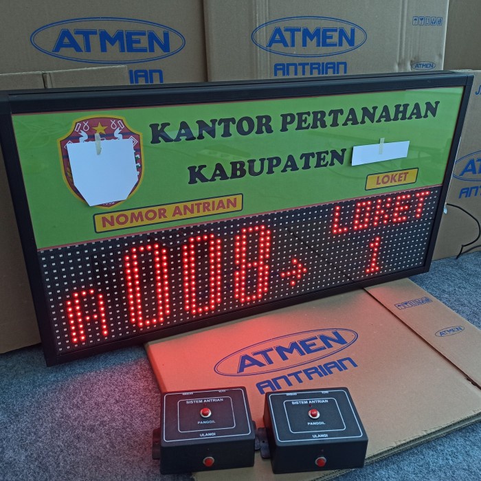 

Mesin antrian dg nama 4 Loket