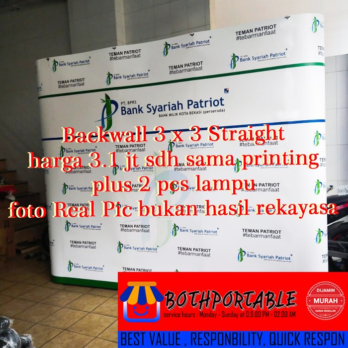 

Backwall Pameran modul 3x3 inc print khusus jakarta serivice instant