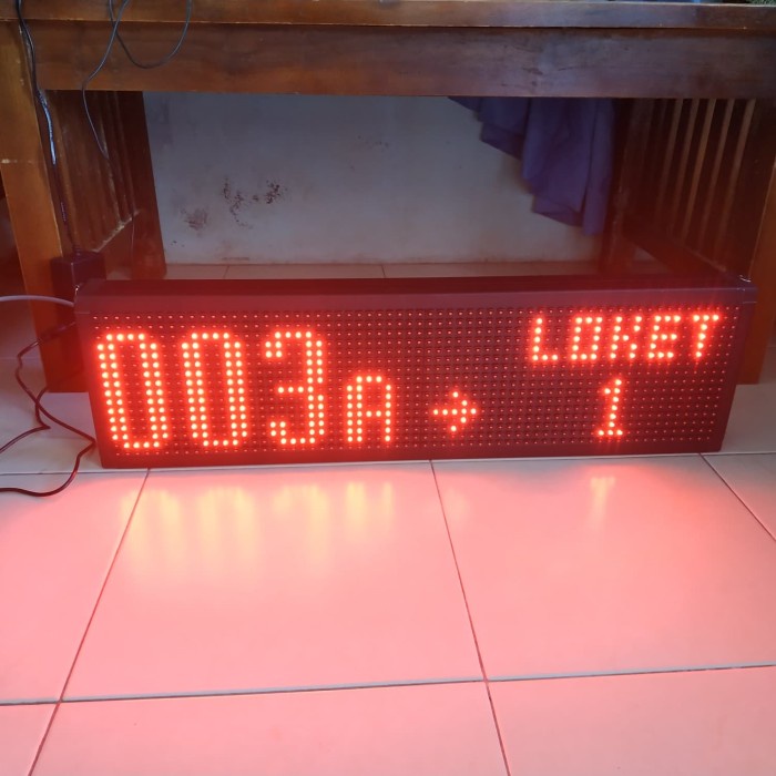

Mesin antrian remote 2LED 2 Loket