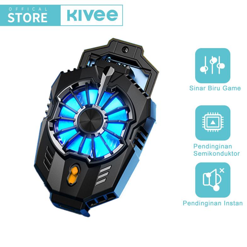 new KIVEE Fan Cooler Pendingin HP  Gaming Cooler Mobile Phone Radiator Clip-on Ultra Quiet Cool Quic