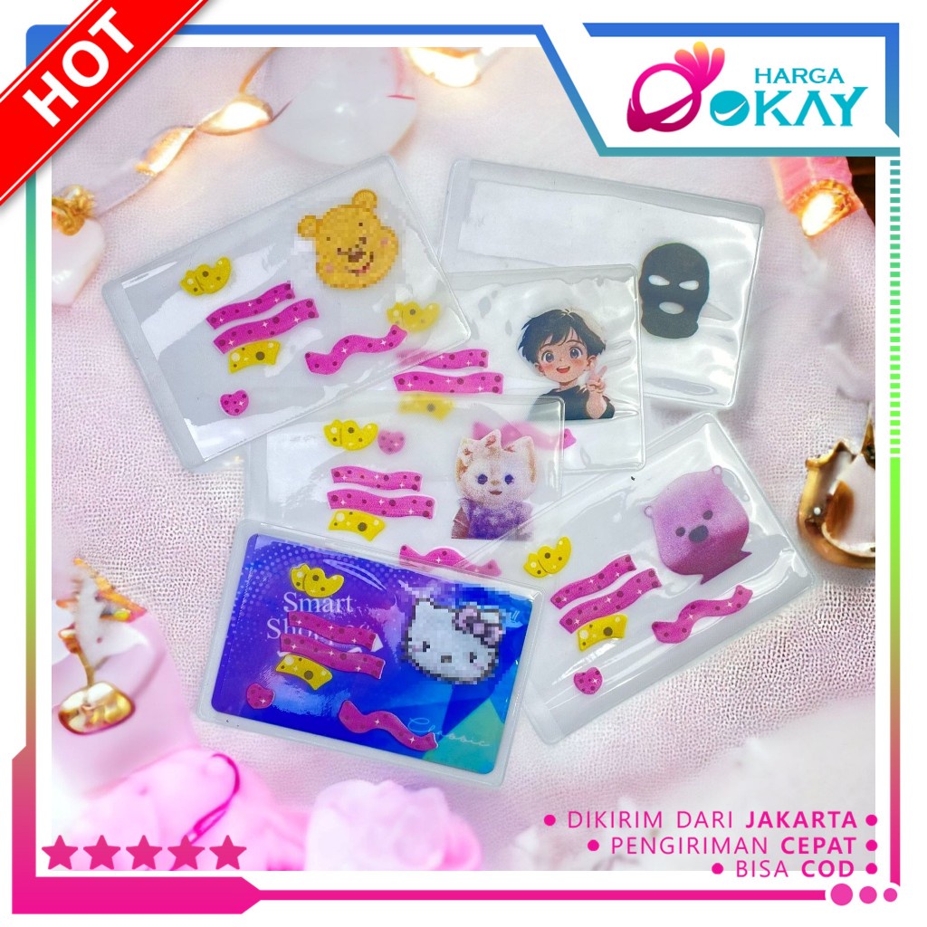 

HO Cover Pelindung Kartu ATM SIM KTP Cover Kartu Doff Bahan PVC Anti Air Sampul Pelindung Kartu Tanda Pengenal Karakter Cover Pelindung Anti Gores Karakter Kartun Plastik Pelindung Kartu Nama Kartun Lucu