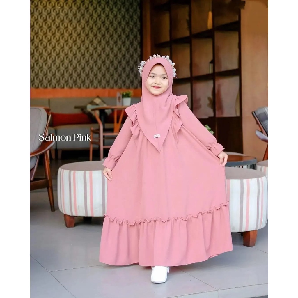 Baju Gamis Anak Outfit Anak Kecil Perempuan Muslimah 2Sampai11Tahun Promo Busana Mulsim Anak Lucu Ko